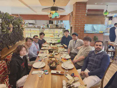 The DANiLab team at a group dinner